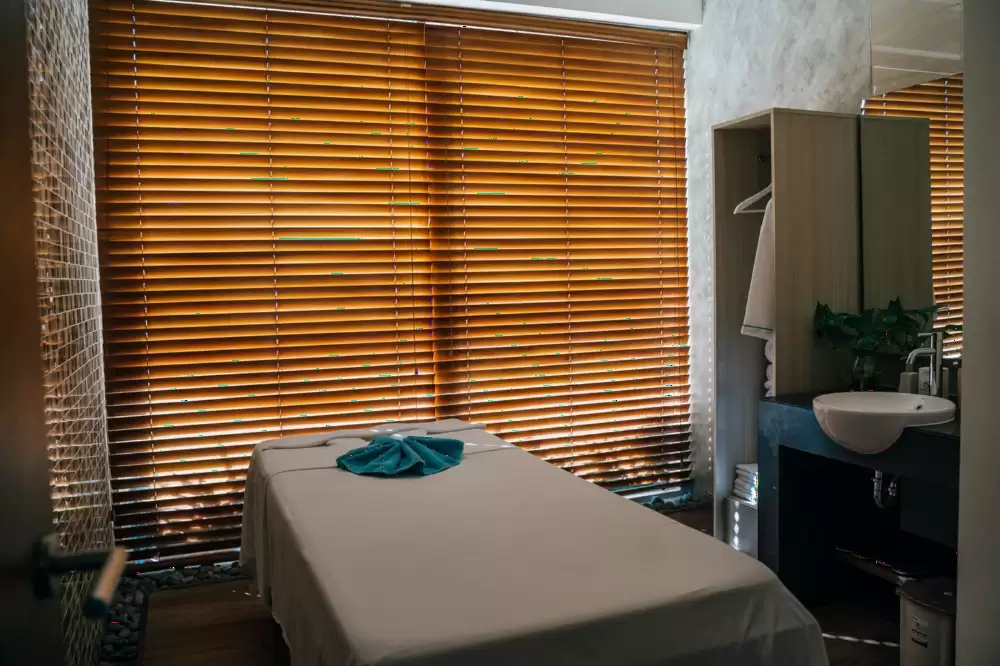 Tranquil massage room at Shang Hai Spa